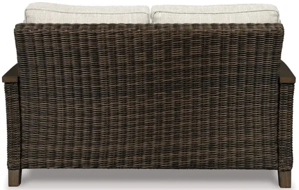 Paradise Trail - Loveseat w/Cushion - Medium Brown