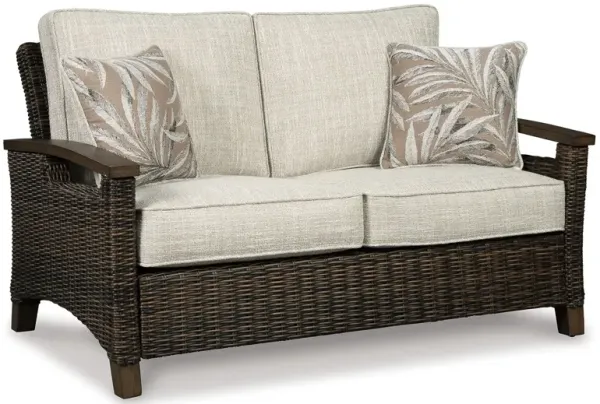 Paradise Trail - Loveseat w/Cushion - Medium Brown