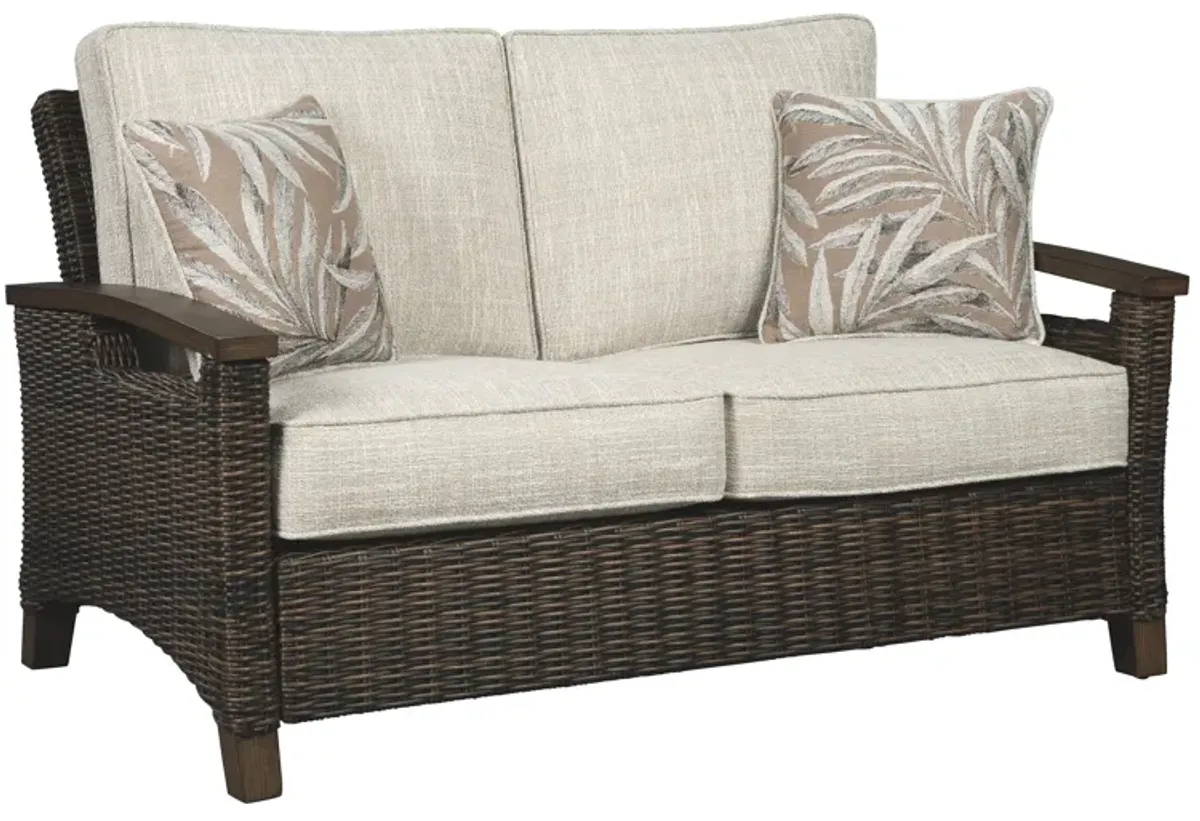 Paradise - Medium Brown - Loveseat W/Cushion