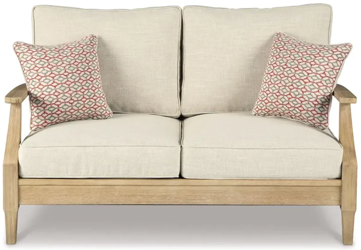 Clare - Beige - Loveseat w/Cushion