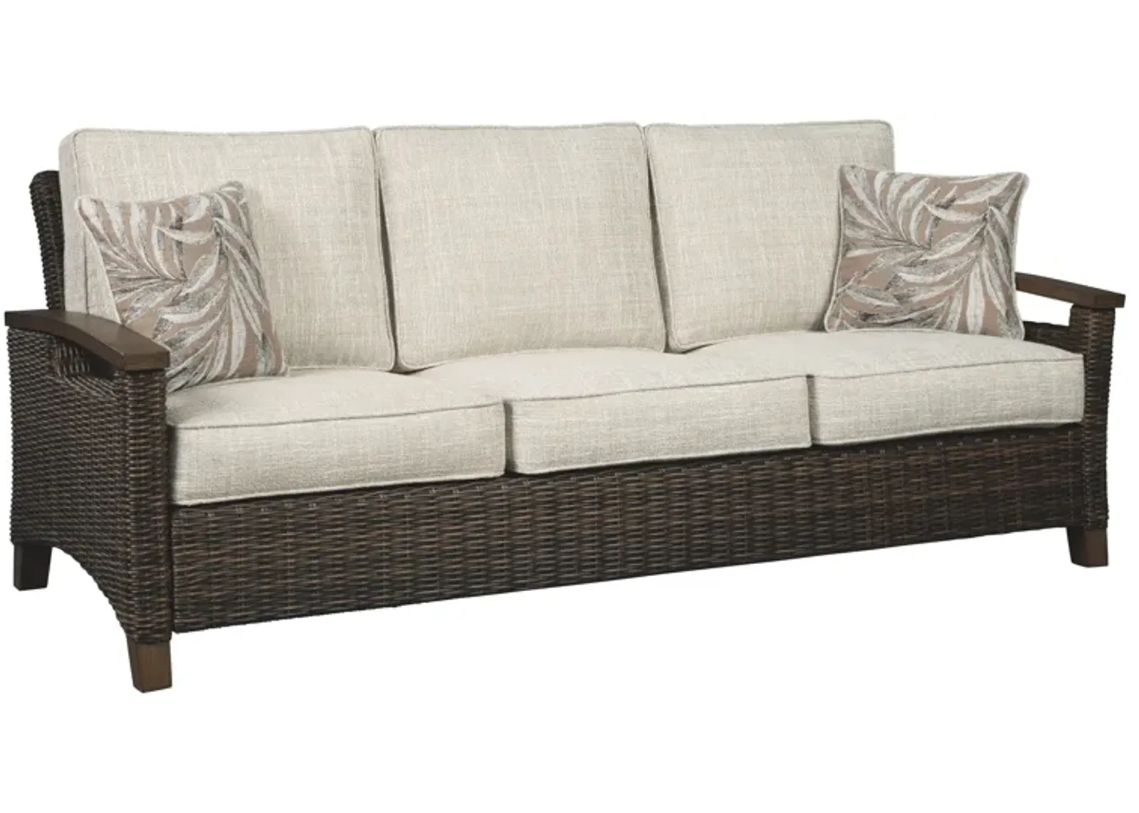 Paradise - Medium Brown - Sofa With Cushion