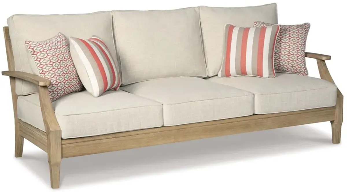 Clare - Beige - Sofa With Cushion