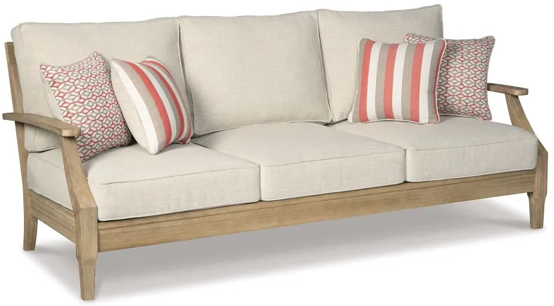 Clare - Beige - Sofa With Cushion