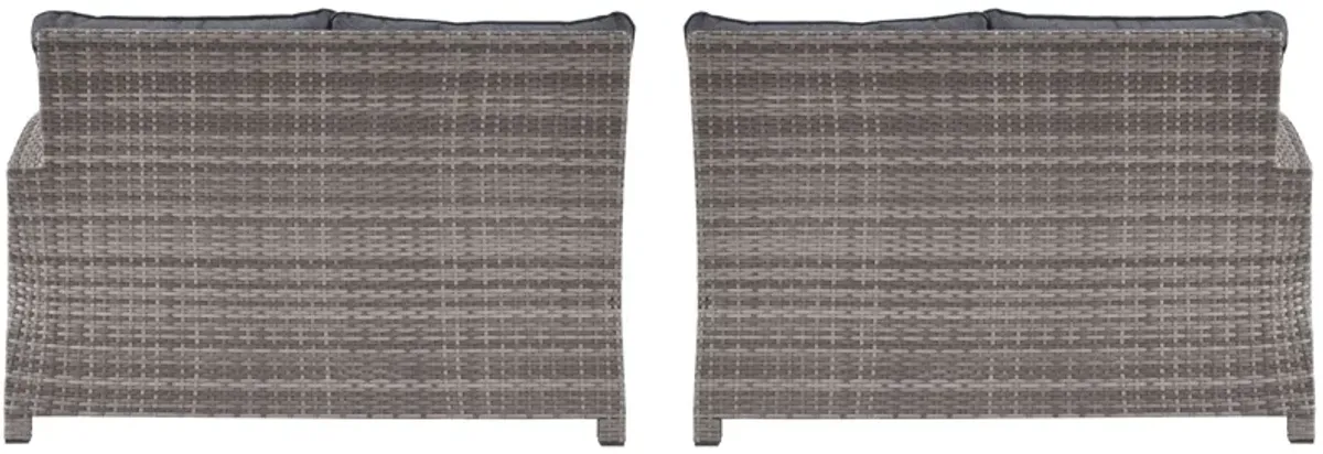 Salem - Gray - Raf / Laf Loveseat W/Cush (Set of 2)