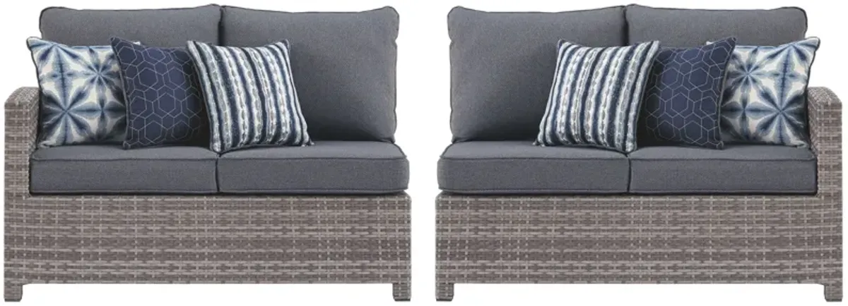 Salem - Gray - Raf / Laf Loveseat W/Cush (Set of 2)