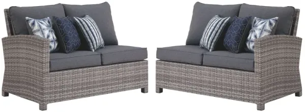 Salem - Gray - Raf / Laf Loveseat W/Cush (Set of 2)