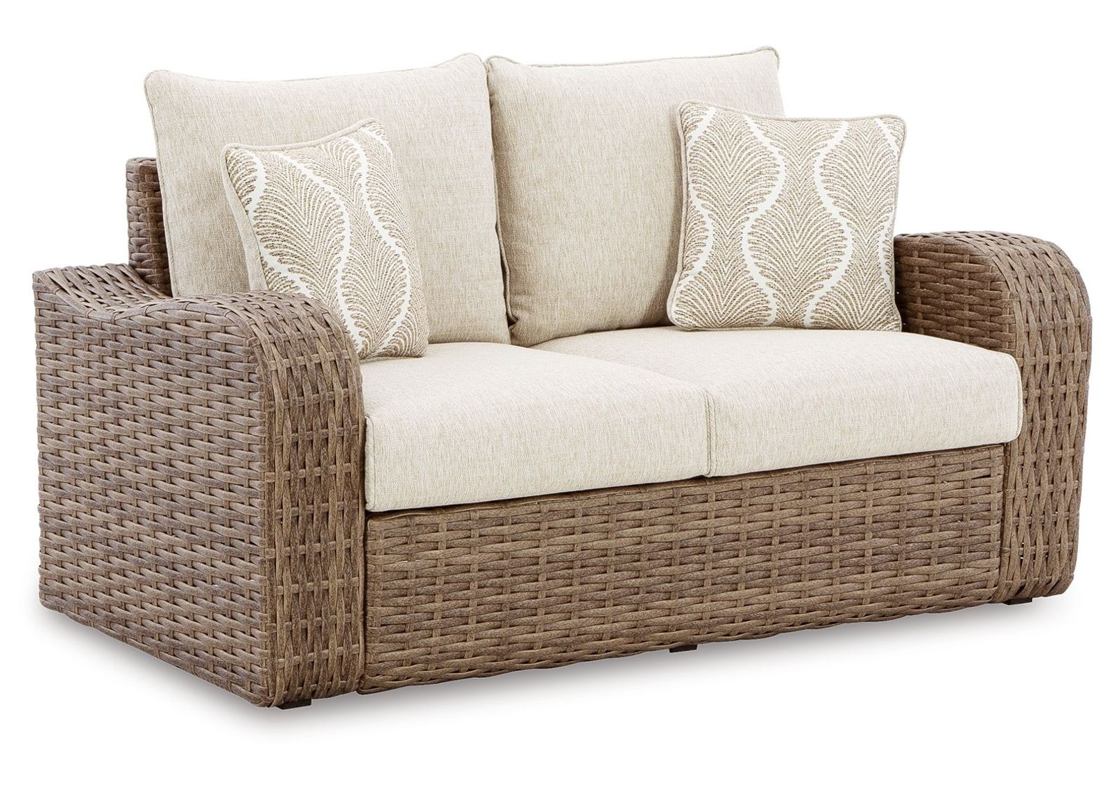 Sandy Bloom - Beige - Loveseat W/Cushion