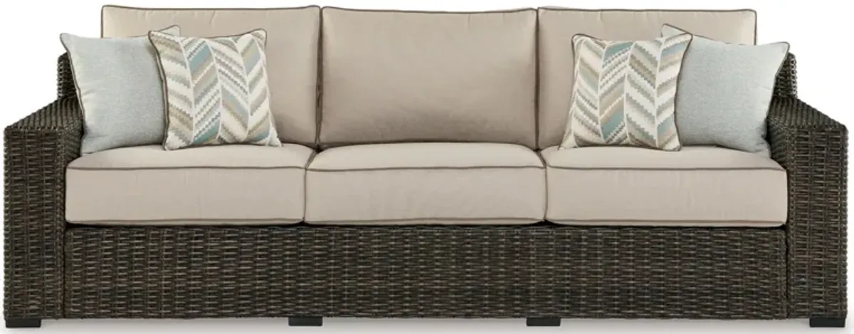 Coastline Bay - Brown - Sofa With Cushion