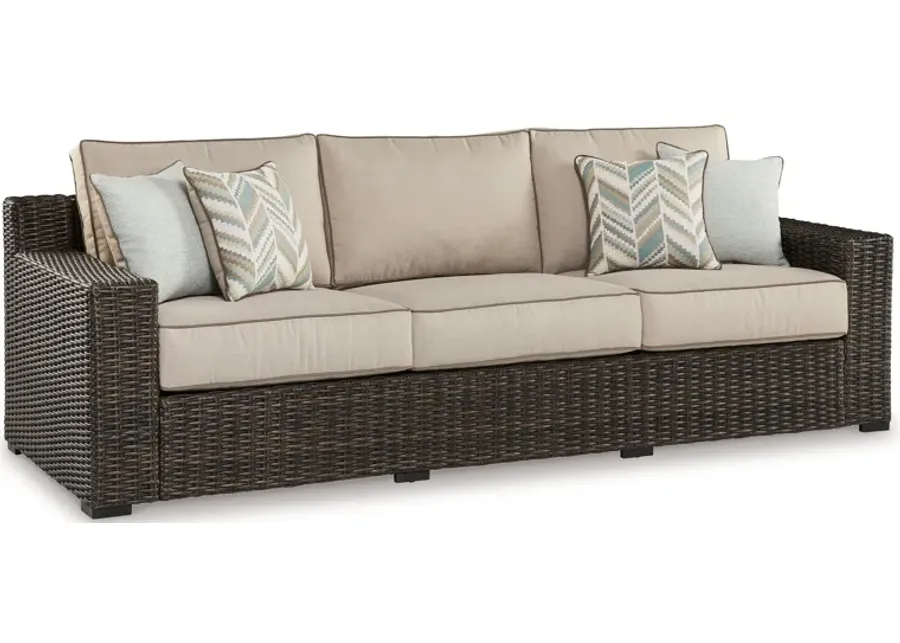 Coastline Bay - Brown - Sofa With Cushion