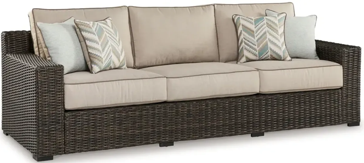 Coastline Bay - Brown - Sofa With Cushion