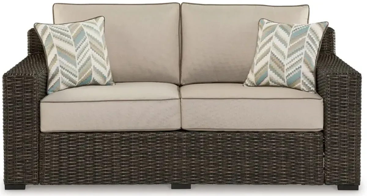 Coastline Bay - Brown - Loveseat W/Cushion