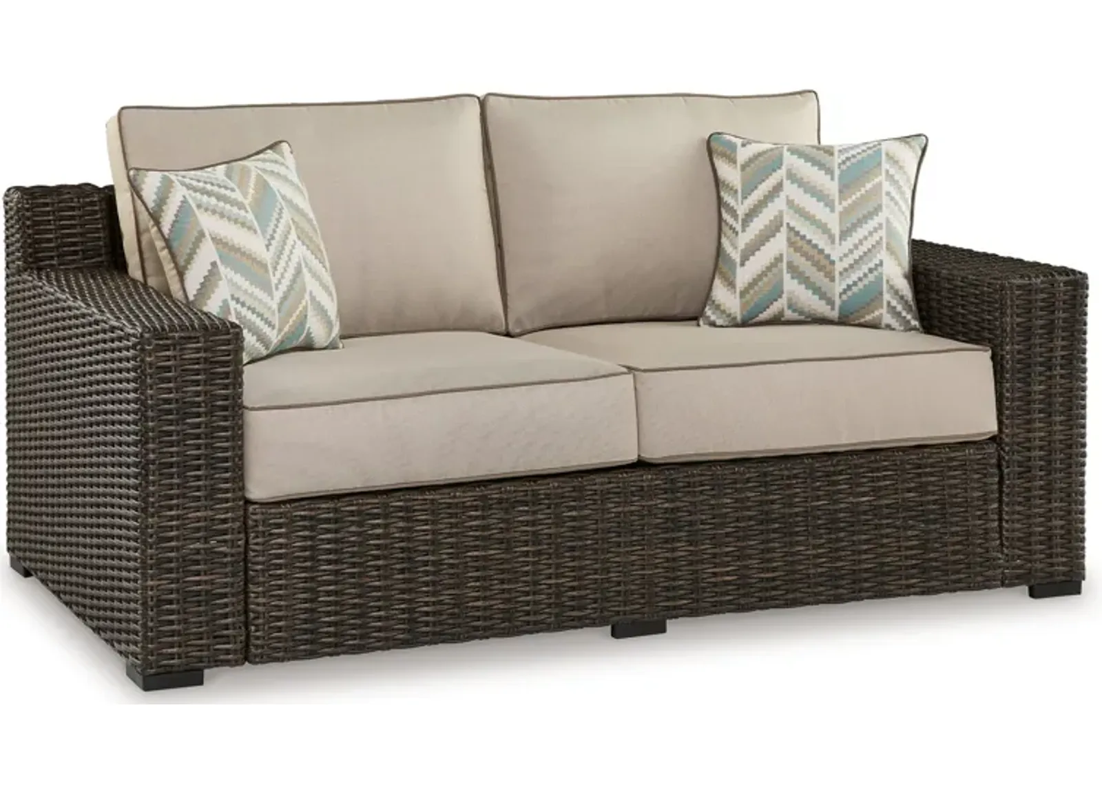 Coastline Bay - Brown - Loveseat W/Cushion