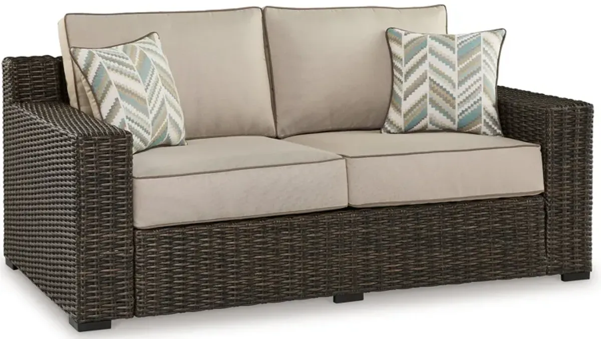 Coastline Bay - Brown - Loveseat W/Cushion