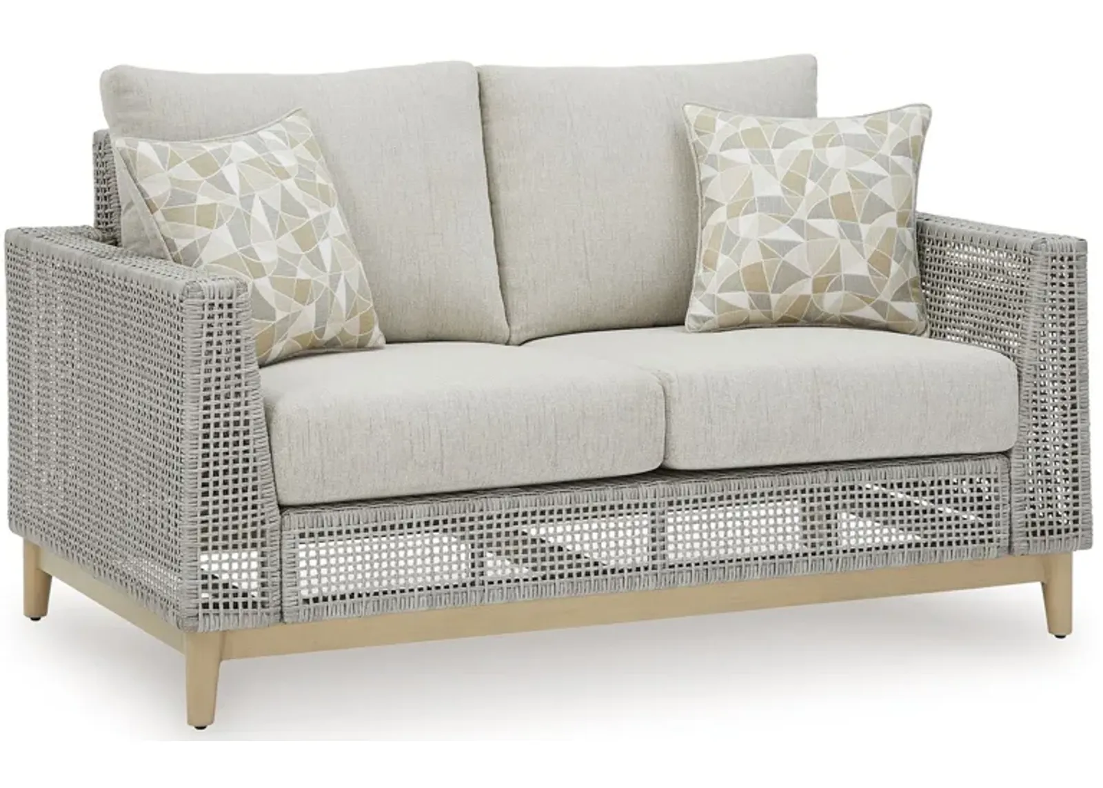 Seton Creek - Gray - Loveseat With Cushion