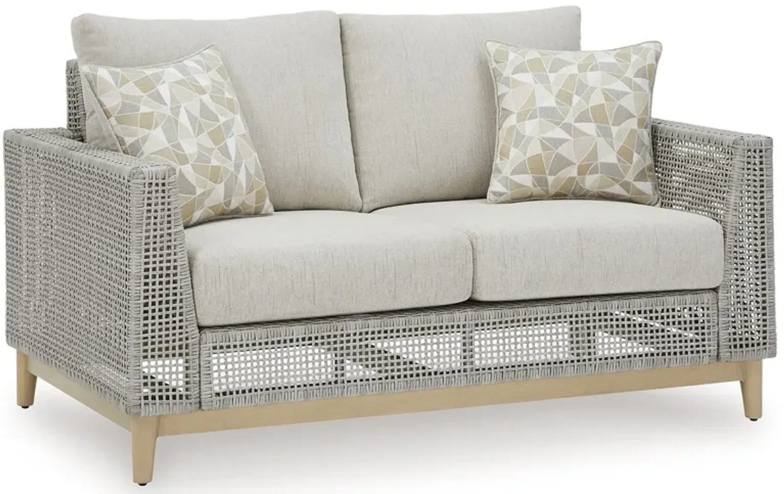 Seton Creek - Gray - Loveseat With Cushion