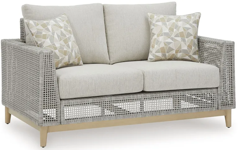 Seton Creek - Gray - Loveseat With Cushion