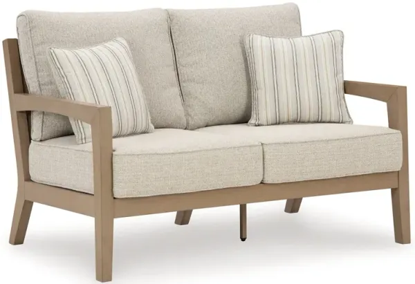 Hallow Creek - Loveseat With Cushion - Driftwood