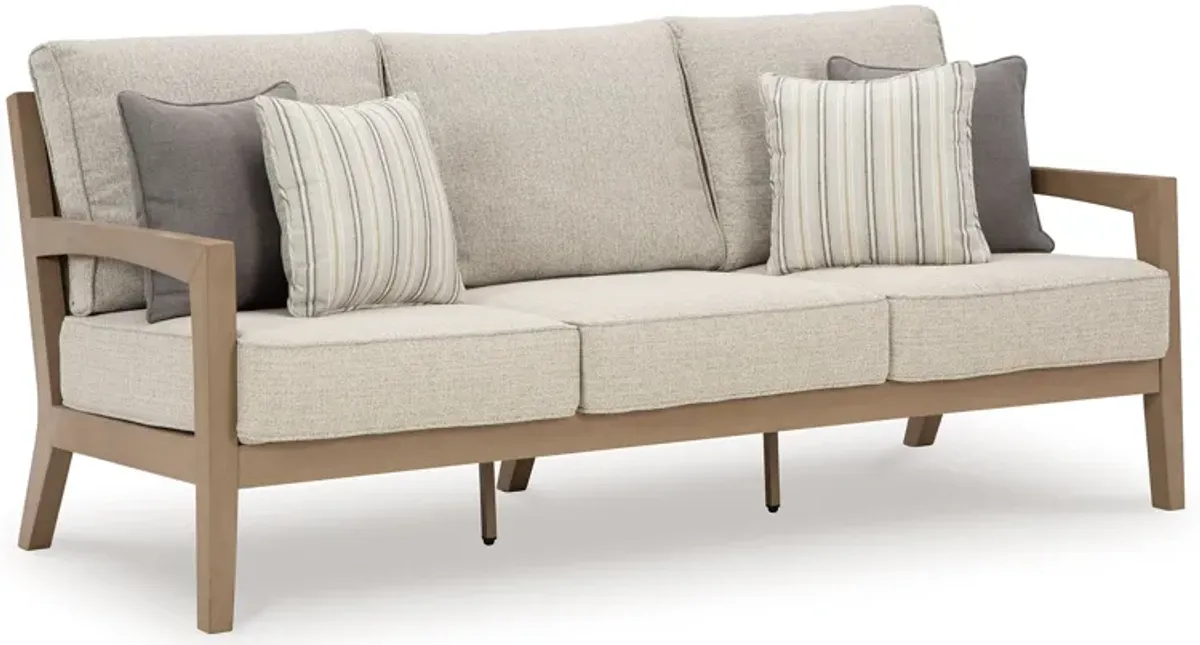 Hallow Creek - Sofa With Cushion - Driftwood
