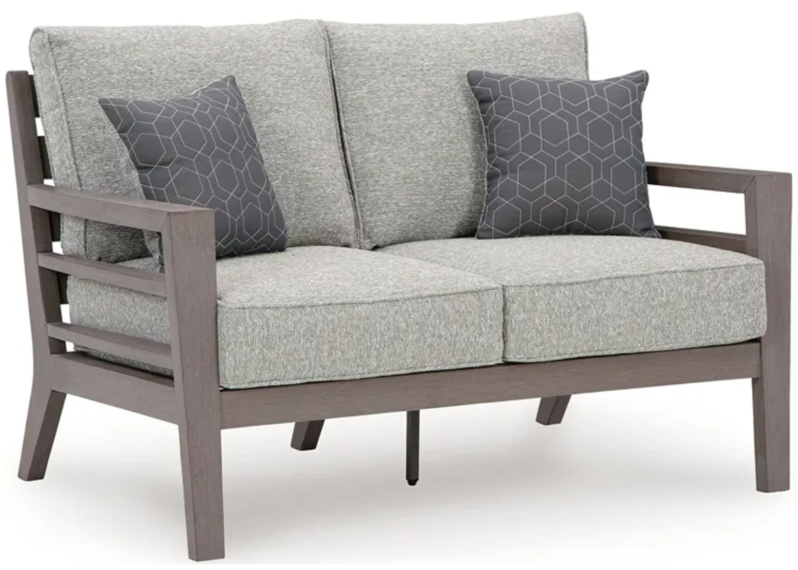 Hillside Barn - Gray / Brown - Loveseat W/Cushion