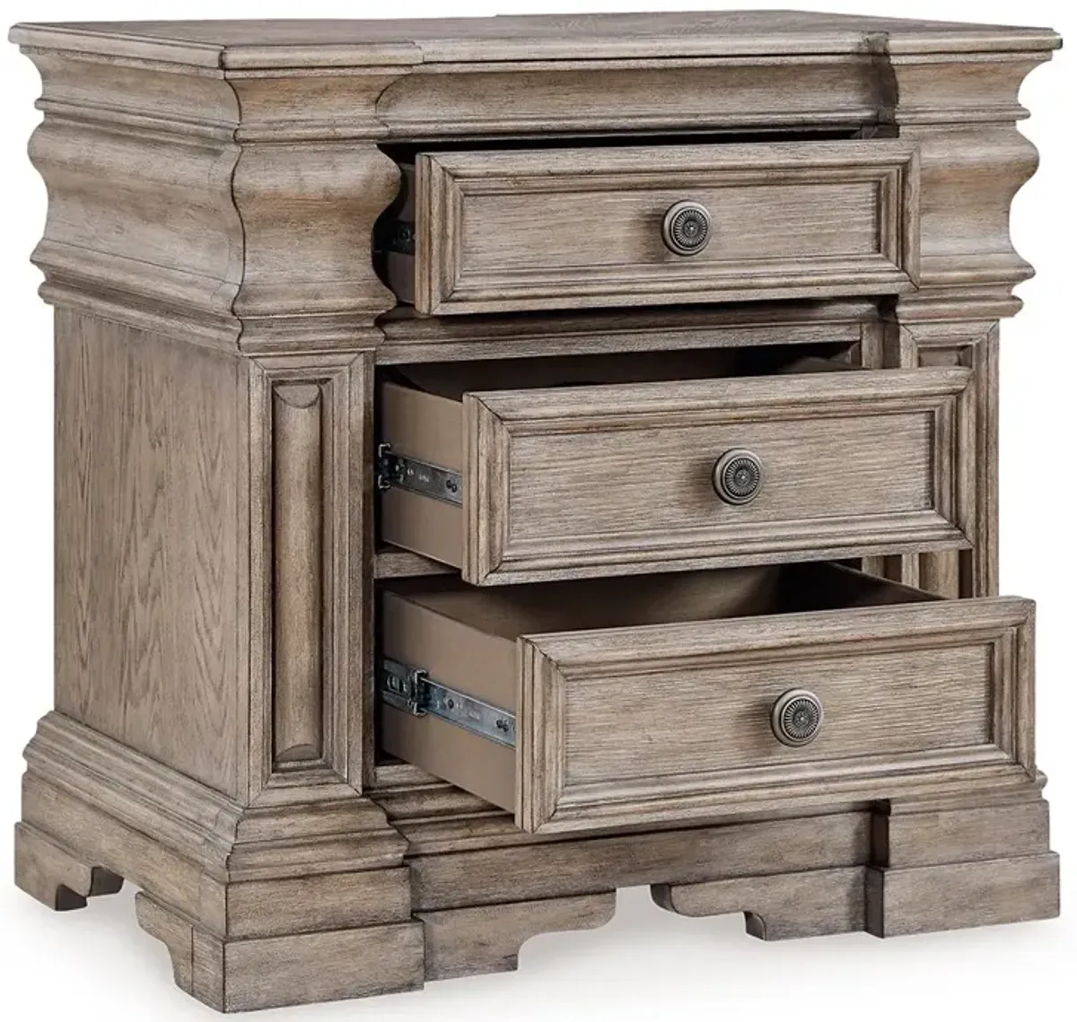 Blairhurst - Light Grayish Brown - Three Drawer Night Stand