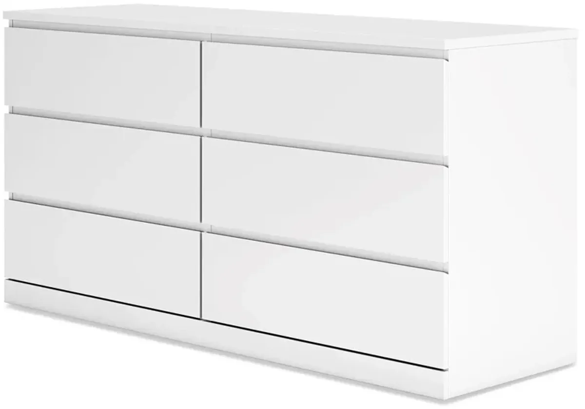 Onita - White - Six Drawer Dresser