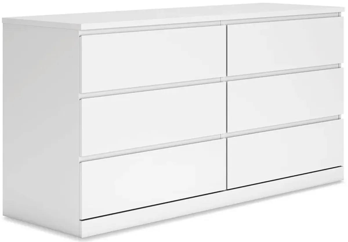 Onita - White - Six Drawer Dresser