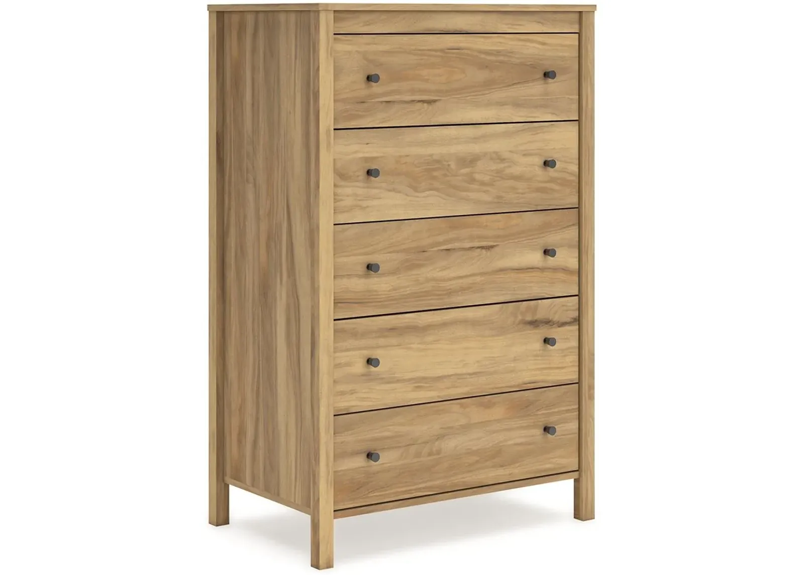 Bermacy - Light Brown - Five Drawer Chest