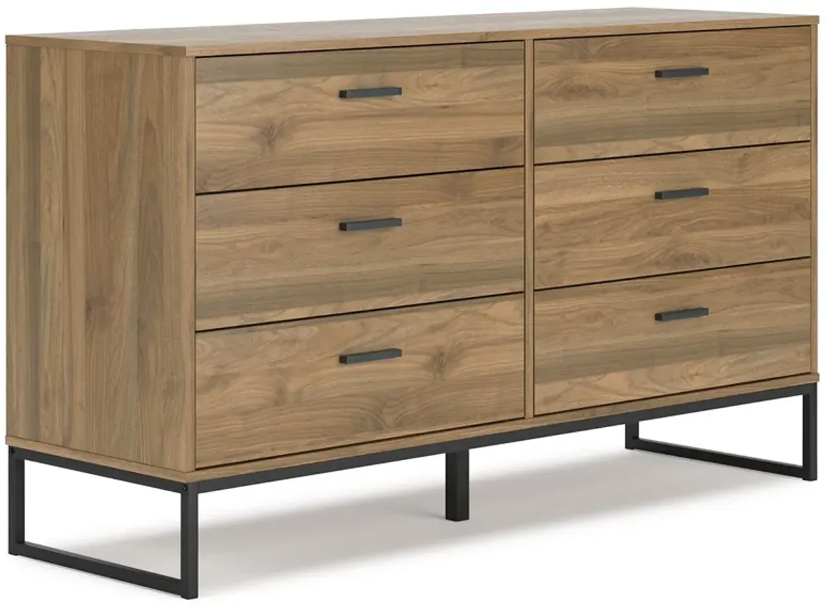 Deanlow - Honey - Six Drawer Dresser