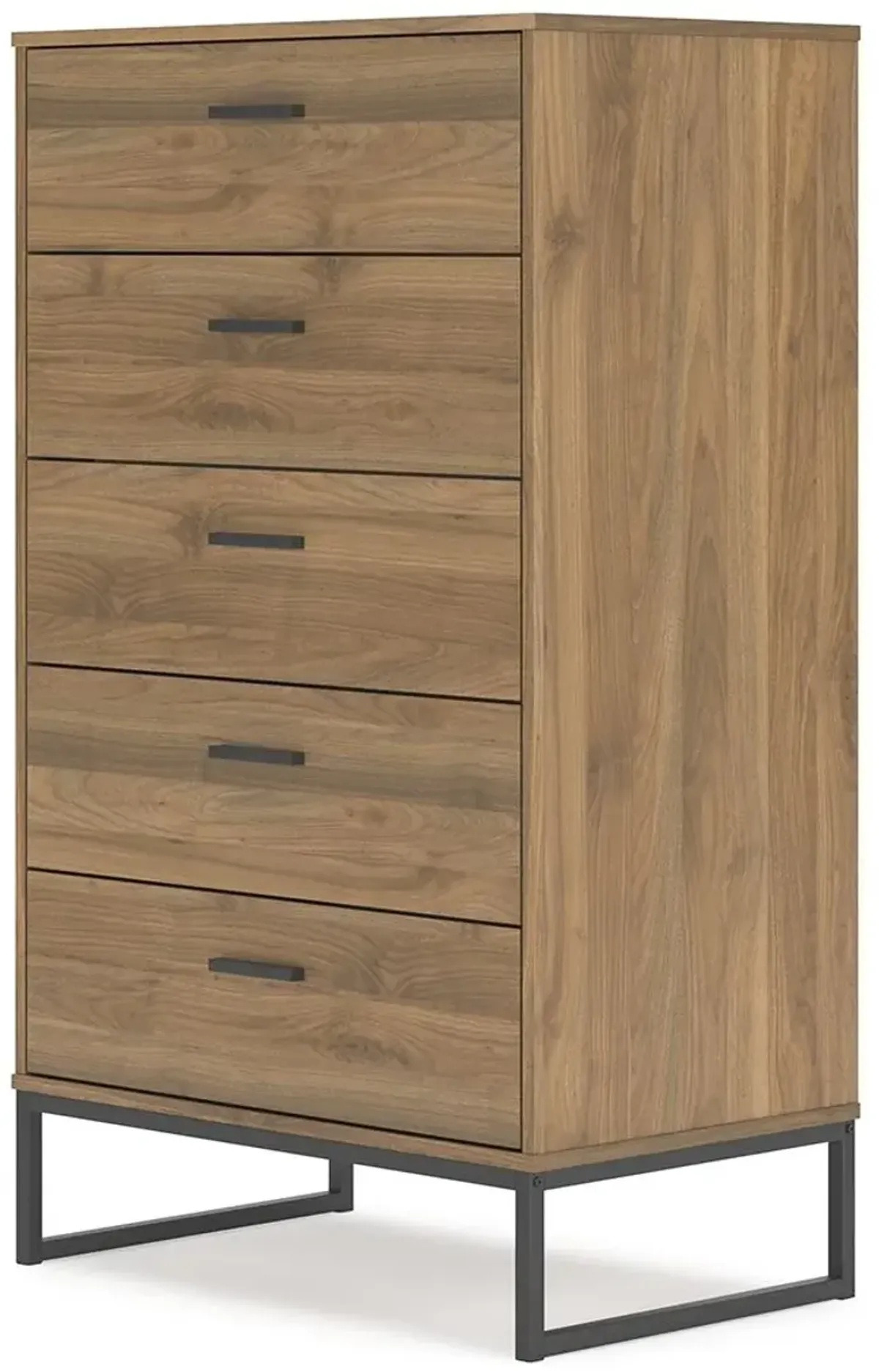 Deanlow - Honey - Five Drawer Chest