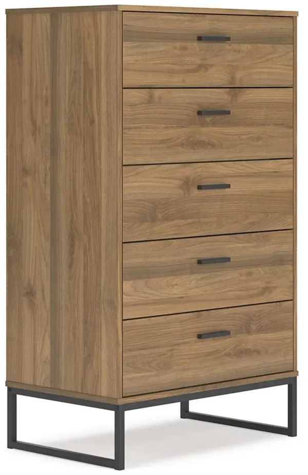 Deanlow - Honey - Five Drawer Chest