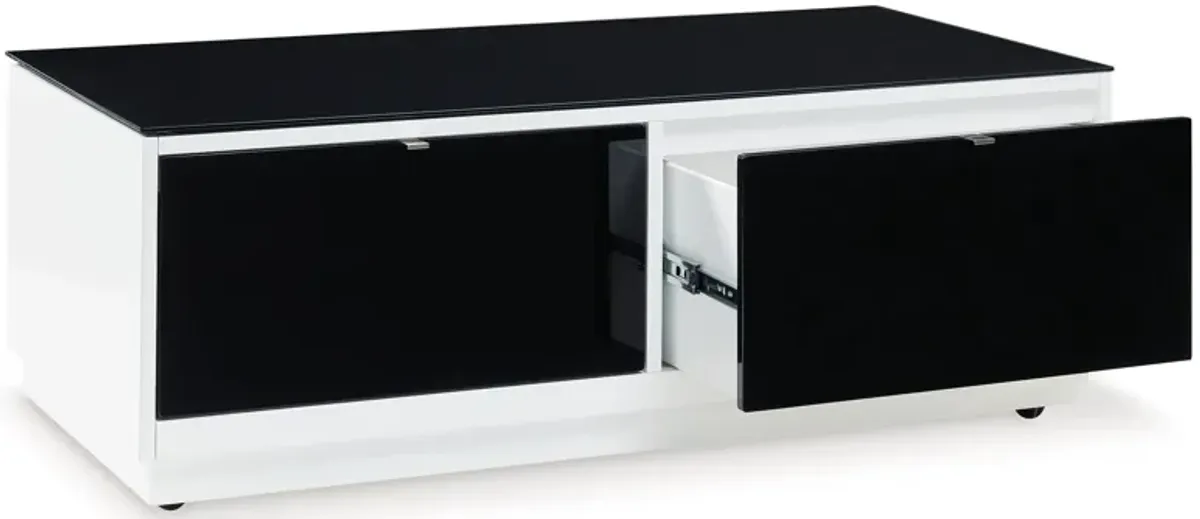 Gardoni - White / Black - Rectangular Cocktail Table