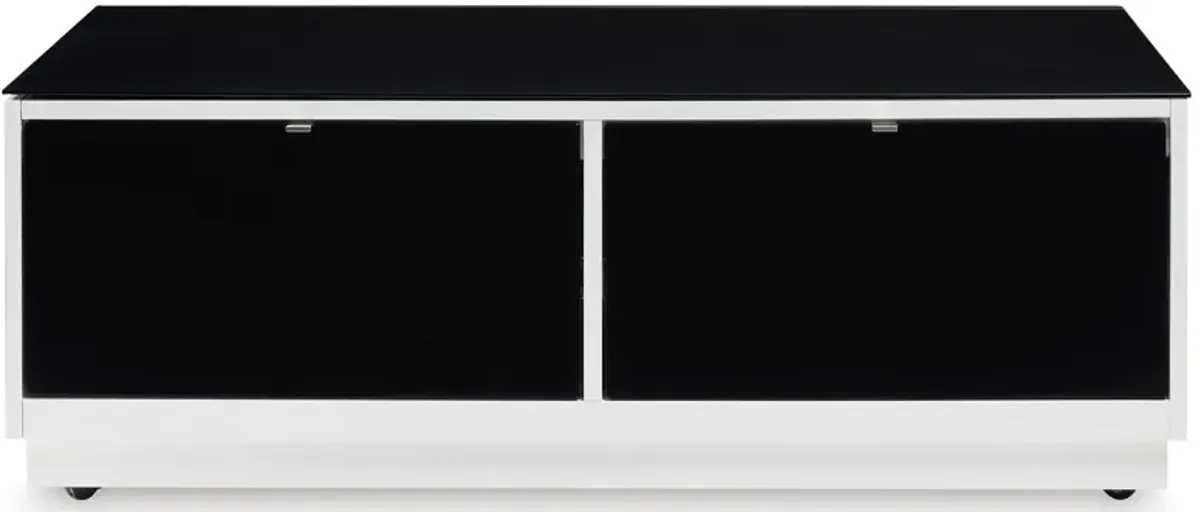 Gardoni - White / Black - Rectangular Cocktail Table