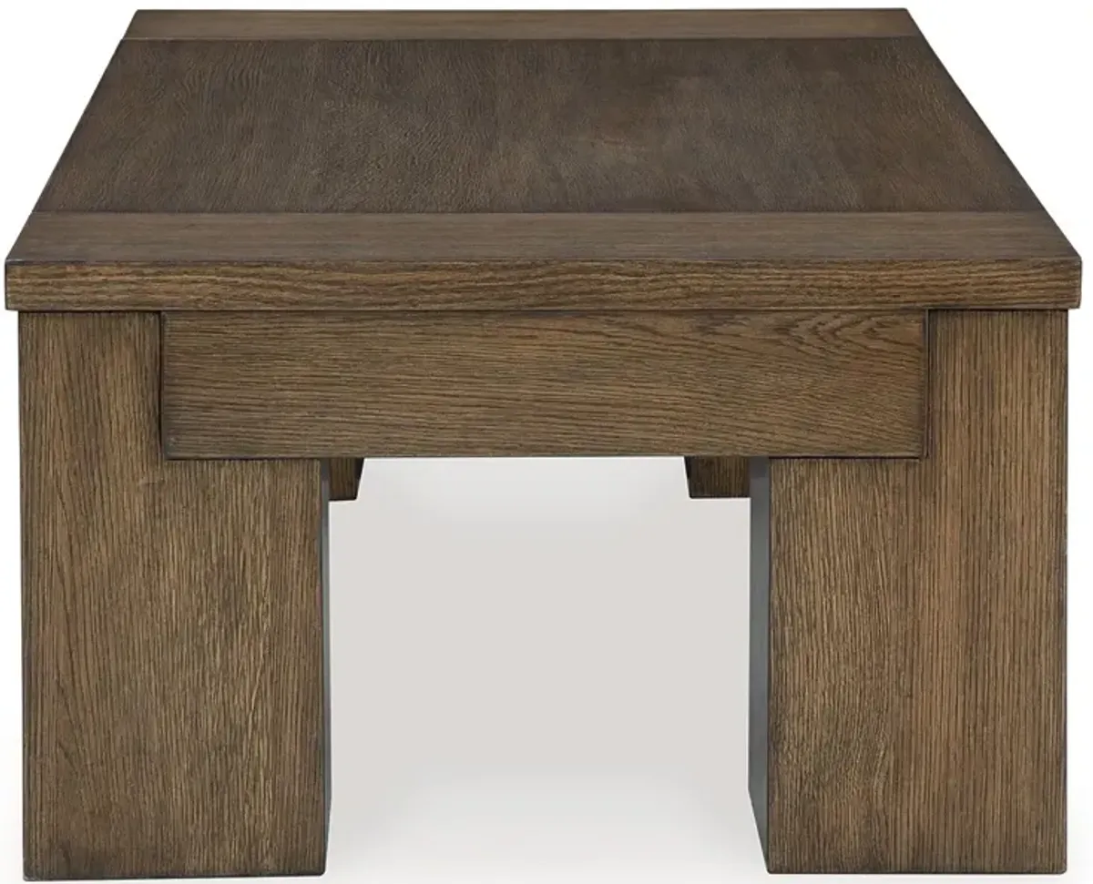 Rosswain - Warm Brown - Lift Top Cocktail Table