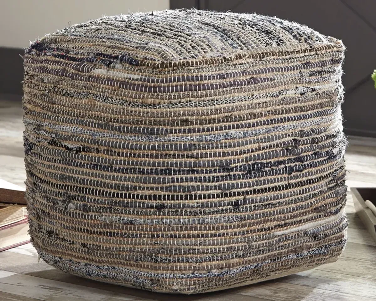 Absalom - Denim - Pouf