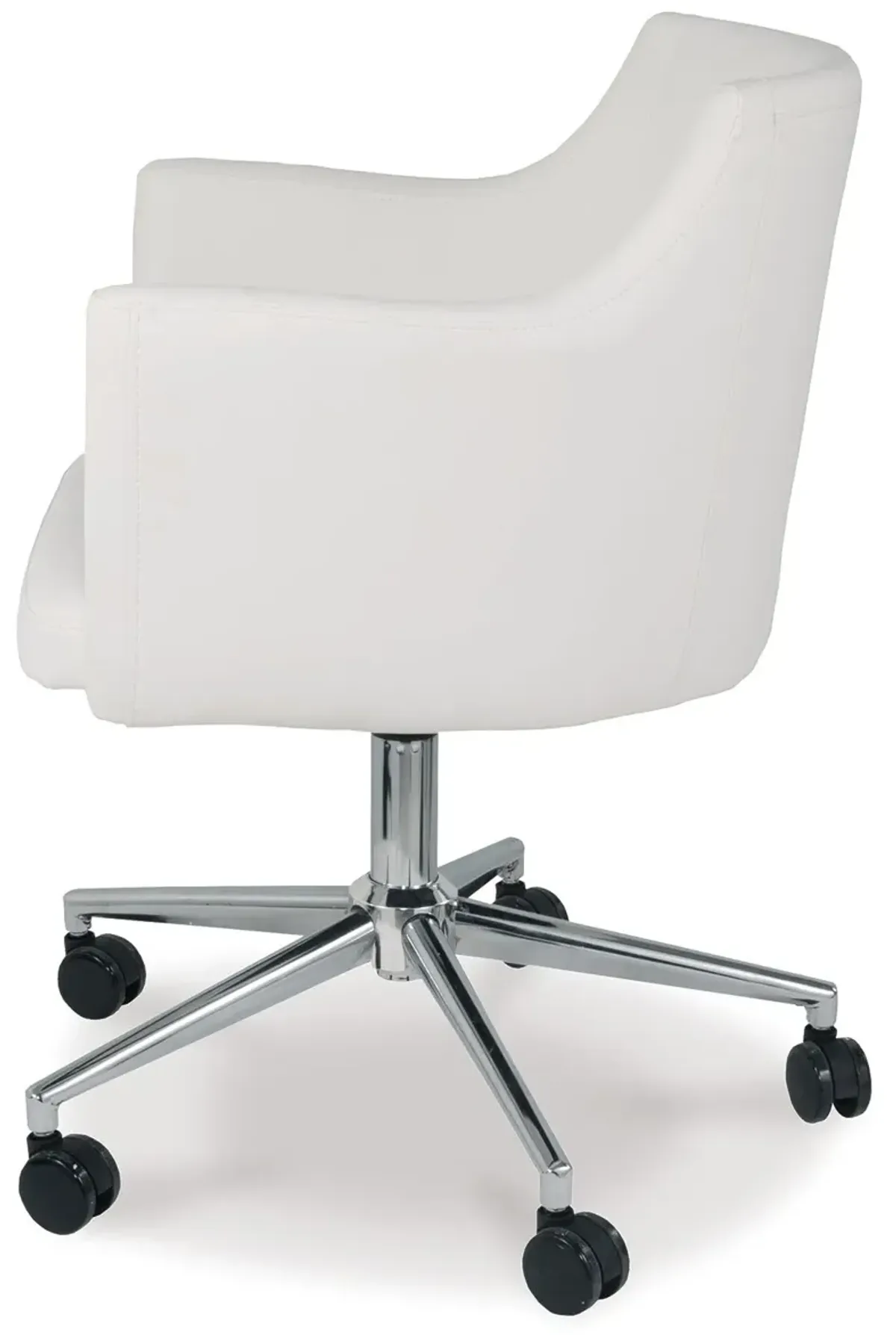 Baraga - White - Home Office Swivel Desk Chair