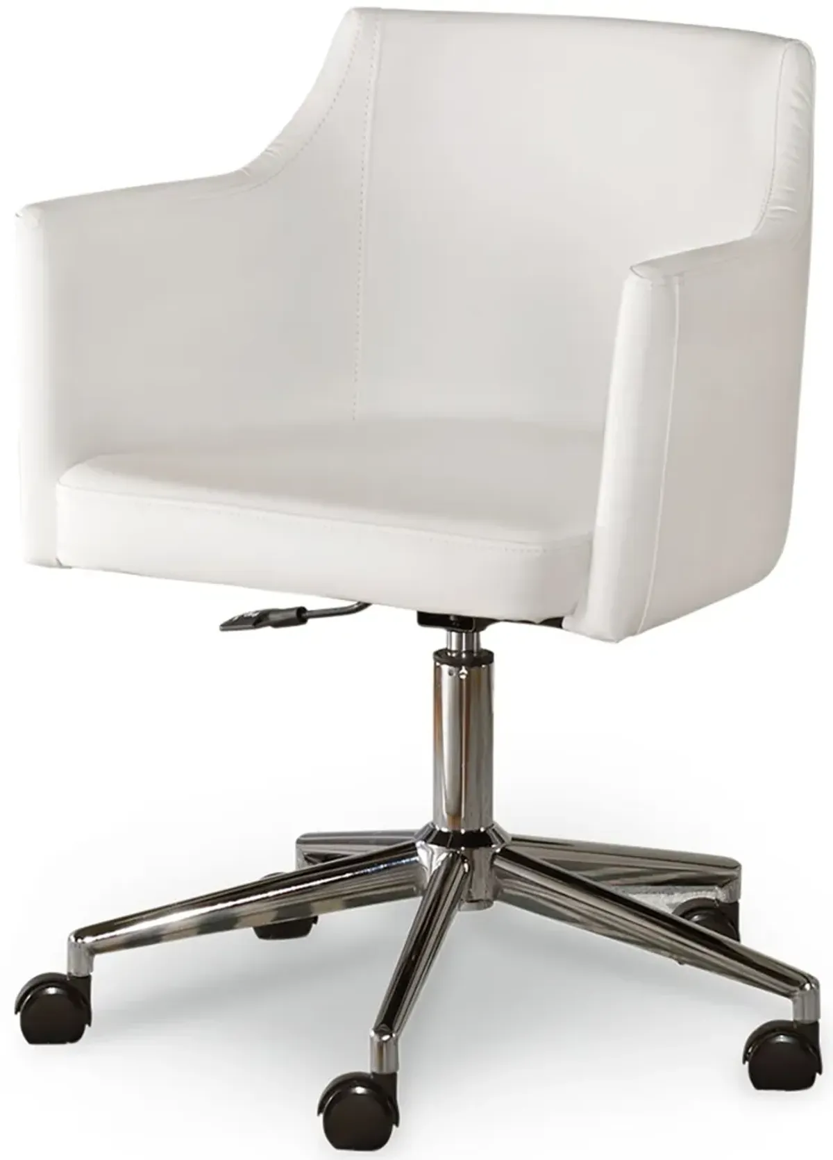 Baraga - White - Home Office Swivel Desk Chair