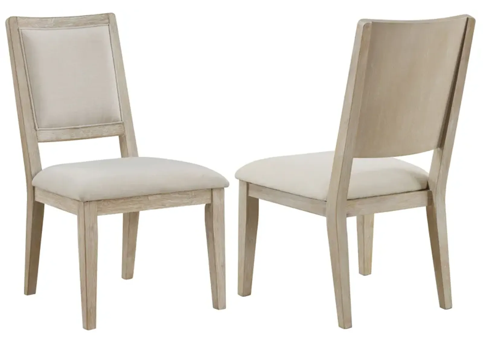 Trofello - Cushioned Dining Side Chair (Set of 2) - White Washed