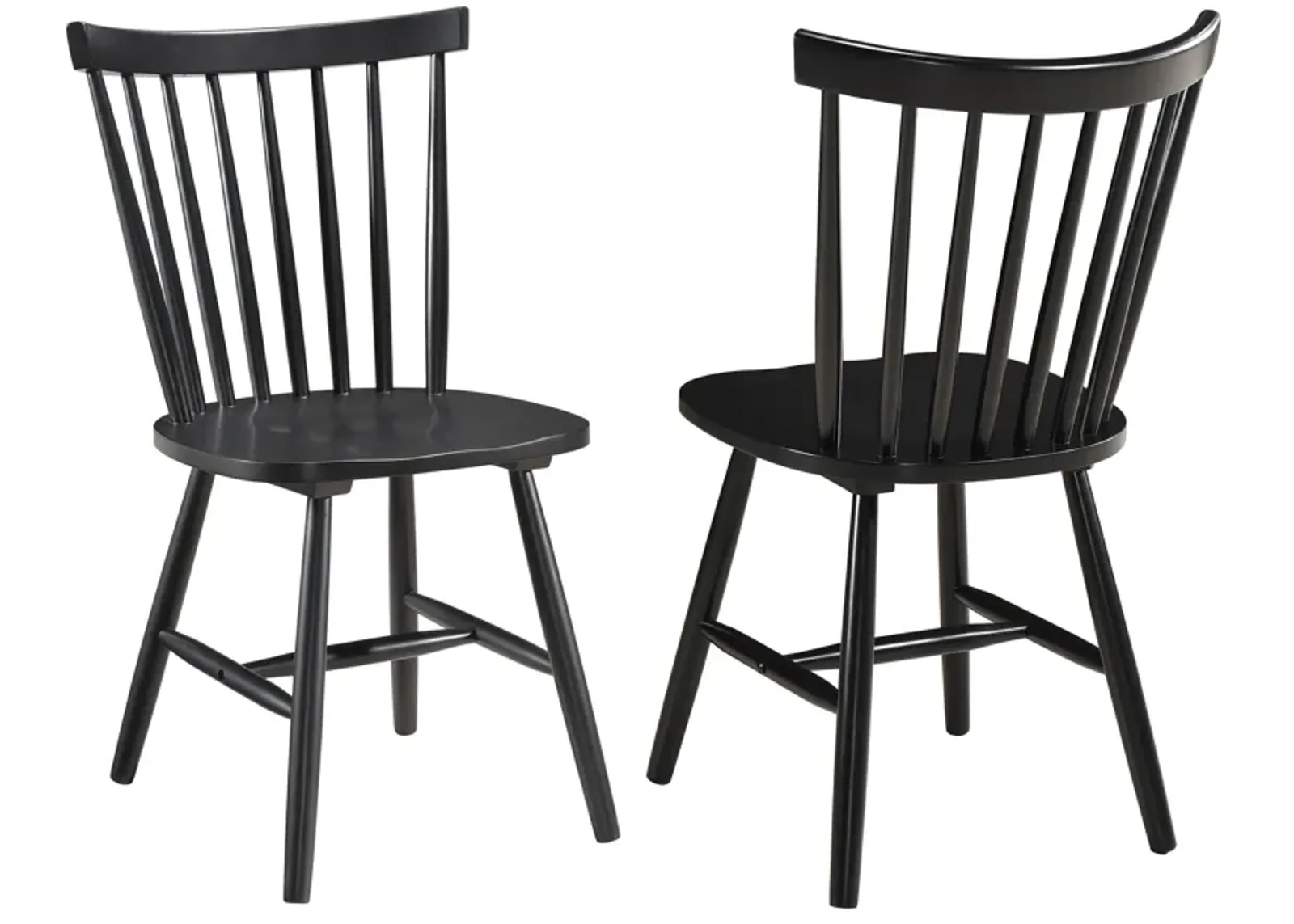 Hollyoak - Windsor Wood Dining Side Chair (Set of 2) - Black