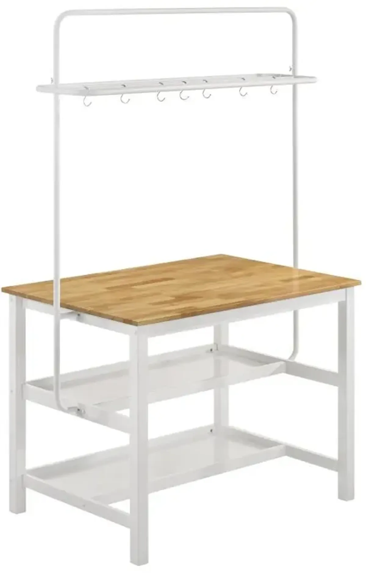 Edgeworth - 3 Piece Kitchen Island Counter Height Table Set - White