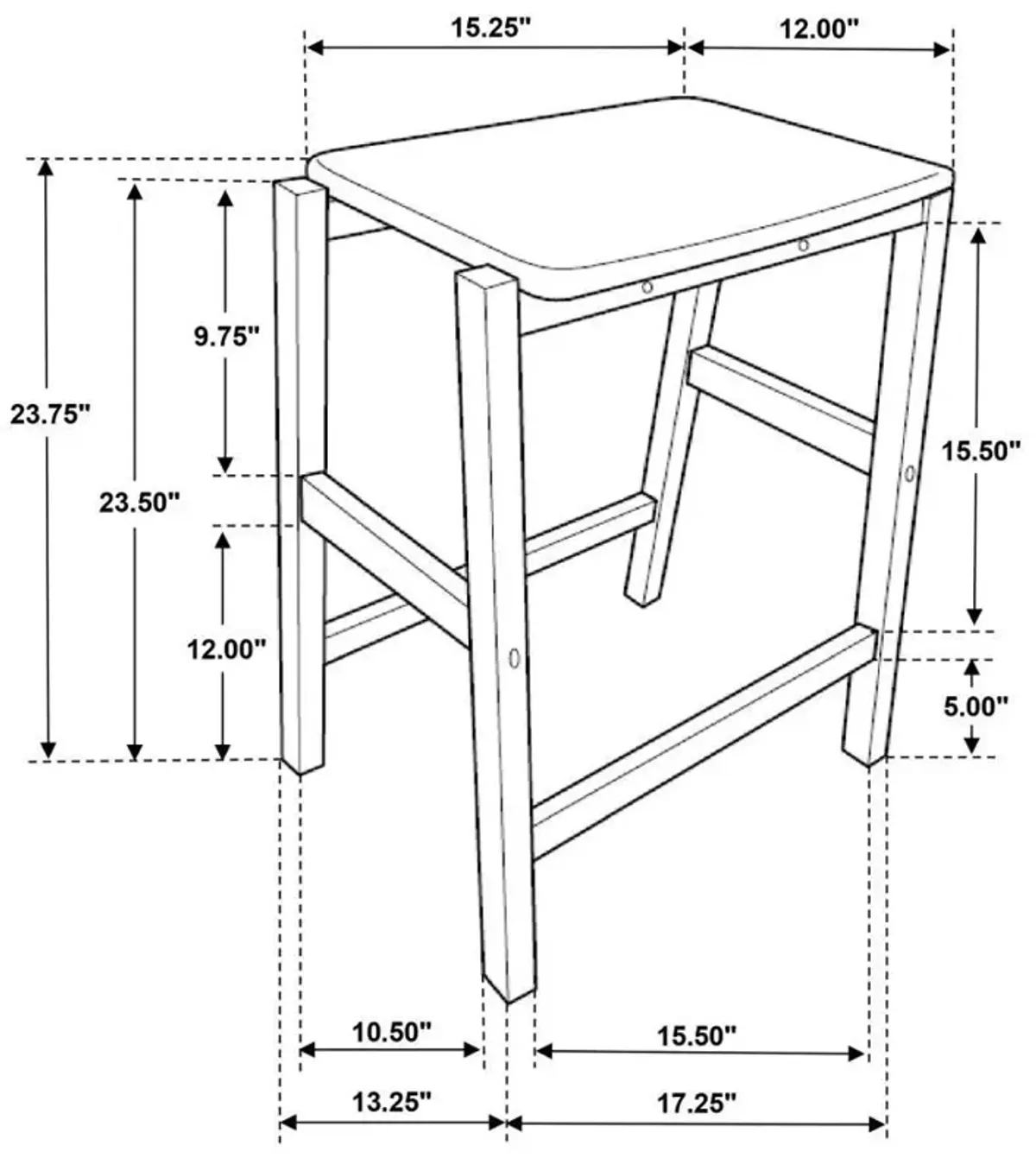 Edgeworth - 3 Piece Kitchen Island Counter Height Table Set - White