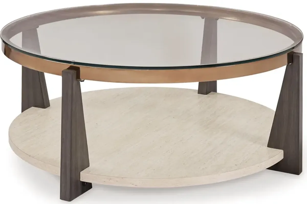Frazwa - Round Cocktail Table - Multi