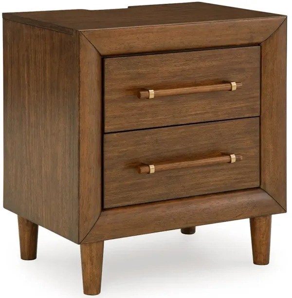Lyncott - Two Drawer Night Stand - Brown