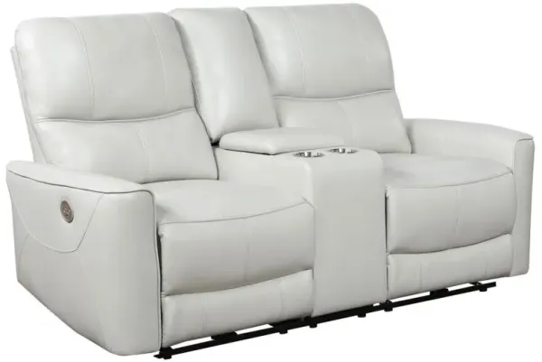 Greenfield - Upholstered Power Reclining Loveseat With Console