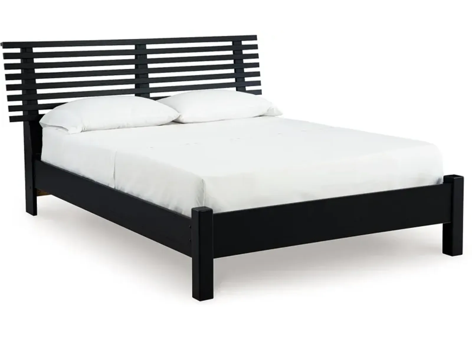 Danziar - Slat Panel Bed With Low Footboard