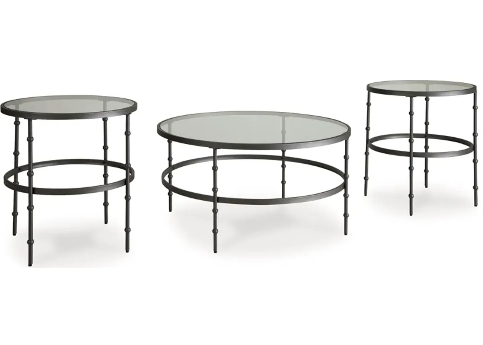 Kellyco - Gunmetal - Occasional Table Set (Set of 3)