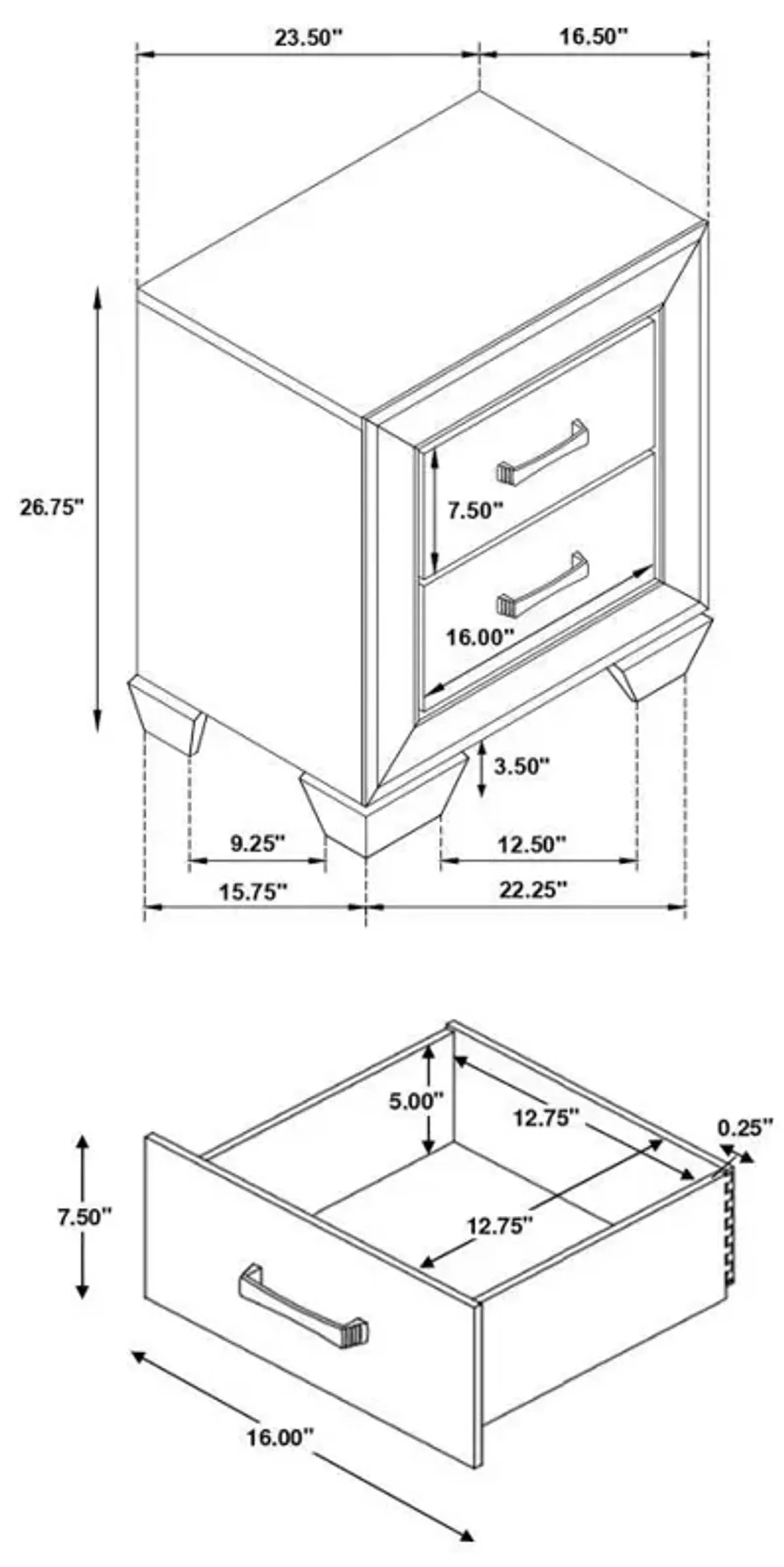 Kauffman - Transitional High Headboard Panel Bed Bedroom Set