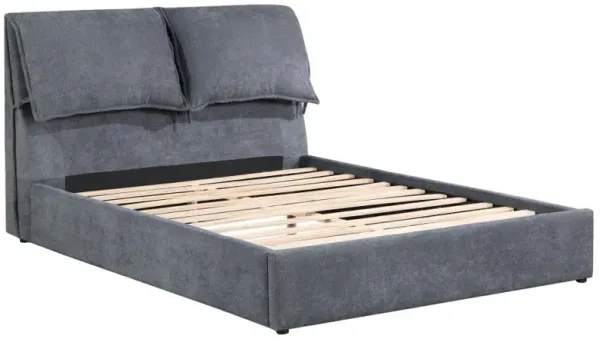 Laurel - Upholstered Platform Bed With Pillow Headboard