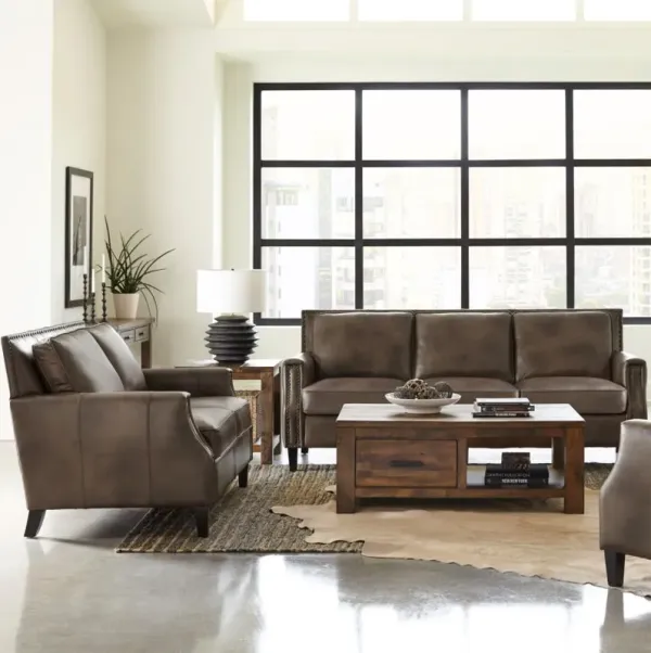 Leaton - Recessed Arms Living Room Set