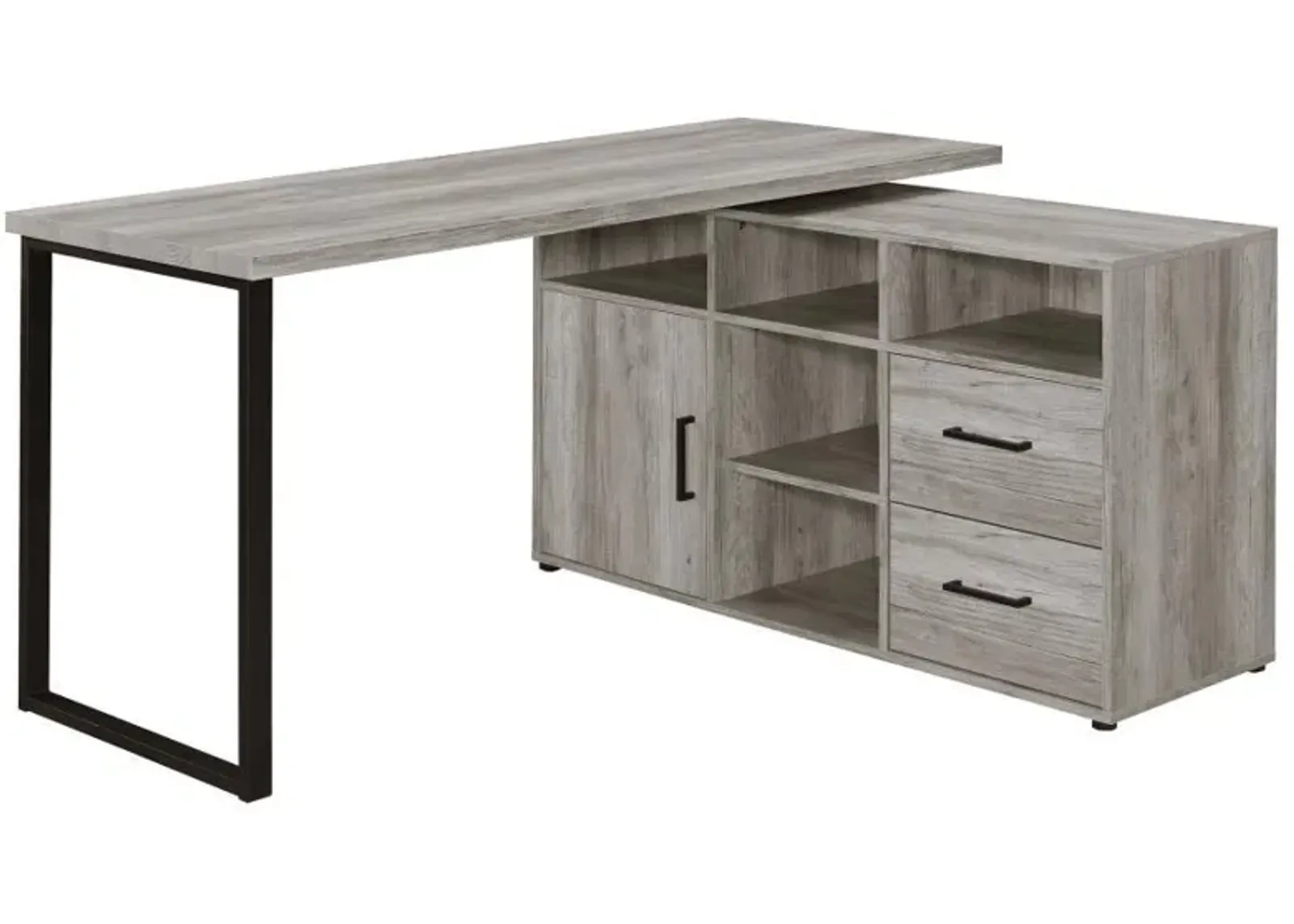 Hertford - L-Shape Office Desk with Storage