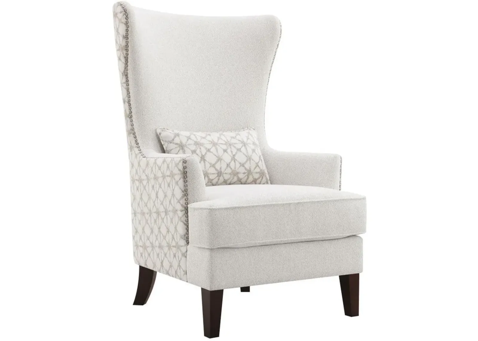 Pippin - Upholstered Wingback Accent Chair - Latte